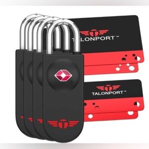 Talonport 4 pack Luggage Lock set - New!